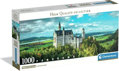 Panoramatické puzzle Clementoni 1000 dílků Zámek Neuschwanstein