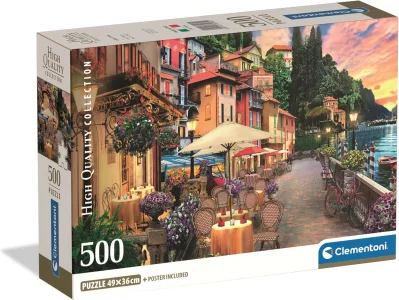 Puzzle Clementoni 500 dielikov Jazero Como