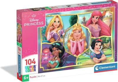 Detské puzzle Clementoni 104 dielikov Disney Princezné