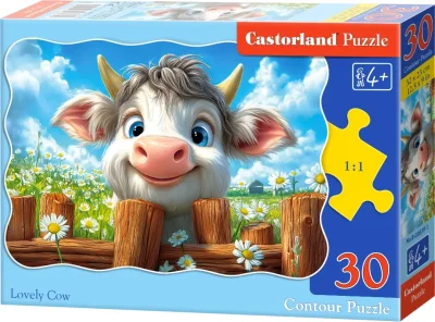 Puzzle pro děti Castorland 30 dílků Krásná kravička