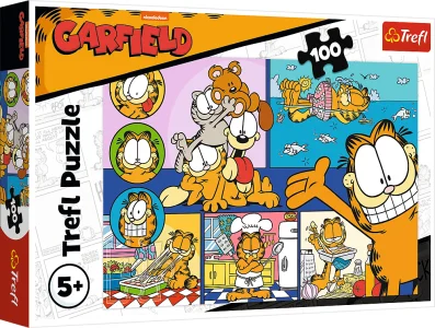 Puzzle pre deti Trefl 100 dielikov Lenivý Garfield
