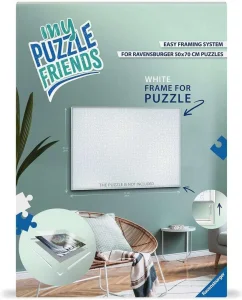 Rám na puzzle Ravensburger  My Puzzle Friends 70x50cm - biely