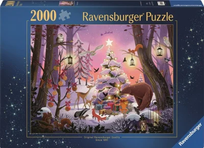 Puzzle Ravensburger 2000 dielikov Vianoce v lese