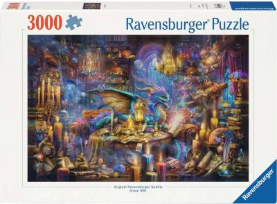 Puzzle Ravensburger 3000 dielikov Dračia knižnica