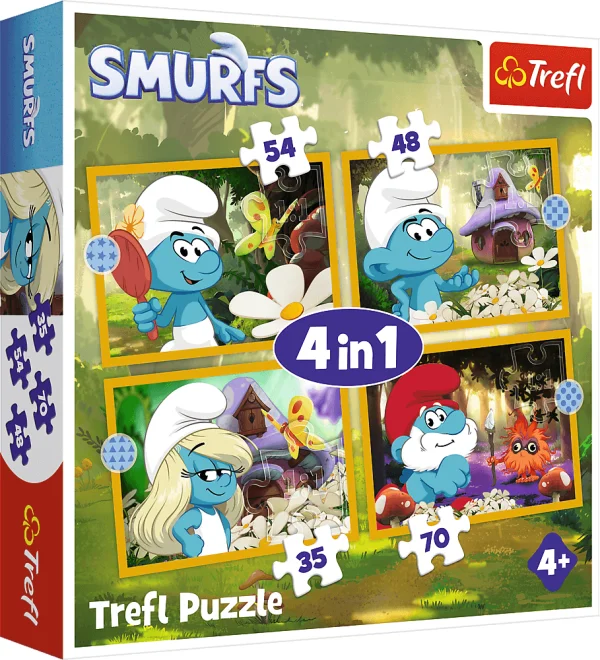 puzzle-pro-deti-trefl-sada-4v1-smoulove-zivot-ve-smouli-vesnici-35485470-dilku-235521.png