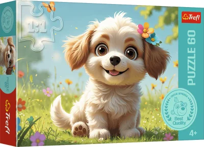 Puzzle pre deti Trefl 60 dielikov Byť šteniatkom!