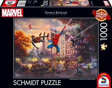 Puzzle Schmidt 1000 dielikov Spiderman a priatelia: Dokonalá aliancia