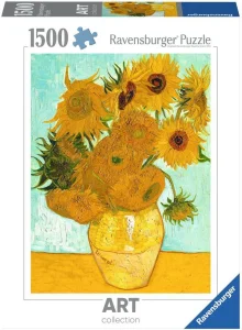 Puzzle Ravensburger 1500 dielikov Art Collection: V. van Gogh - Slnečnice