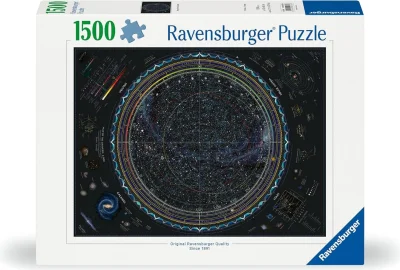 Puzzle Ravensburger 1500 dílků Mapa vesmíru