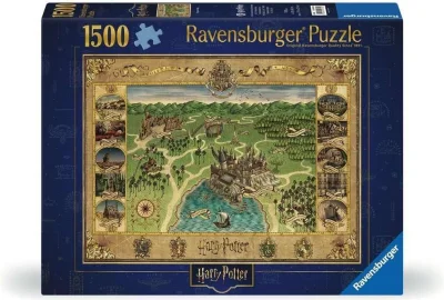Puzzle Ravensburger 1500 dielikov Harry Potter: Mapa Rokfortu