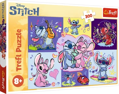 Puzzle pro děti Trefl 300 dílků Bláznivý Stitch