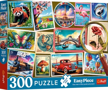 Puzzle Trefl 300 dielikov EasyPiece: Poštové známky