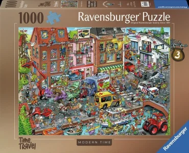 Puzzle Ravensburger 1000 dielikov Ray's Comic – Cestovanie časom: Moderná doba (3)