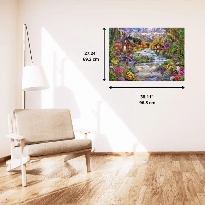 Puzzle Schmidt 2000 dielikov Riečna idyla v horách