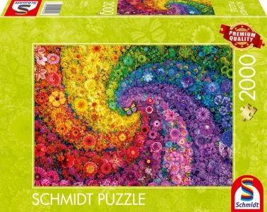 Puzzle Schmidt 2000 dílků Barevný květinový vír