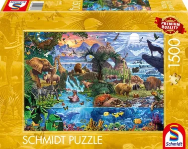 Puzzle Schmidt 1500 dielikov Panoráma voľnej prírody
