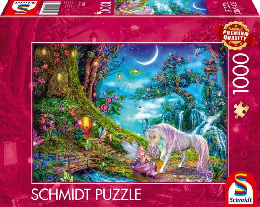puzzle-schmidt-1000-dilku-jednorozec-a-elf-ve-vysokem-lese-237244.jpg