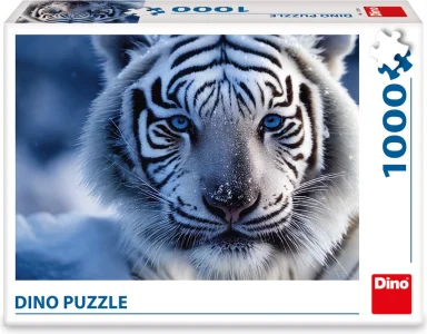Puzzle Dino 1000 dílků Bílý tygr