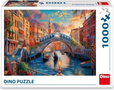 Puzzle Dino 1000 dielikov Maľované Benátky