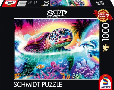 Puzzle Schmidt 1000 dielikov Neónová korytnačka