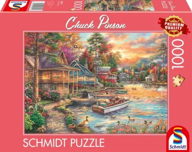 Puzzle Schmidt 1000 dílků Zlatá záře večera na pobřeží