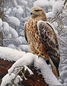 Diamantové malování Norimpex 40x30 cm Orel v zimě