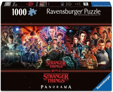 Panoramatické puzzle Ravensburger 1000 dílků Stranger Things: Uvidíme se na druhé straně