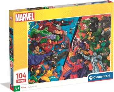 Puzzle pro děti Clementoni 104 dílků SUPER Marvel hrdinové proti padouchům