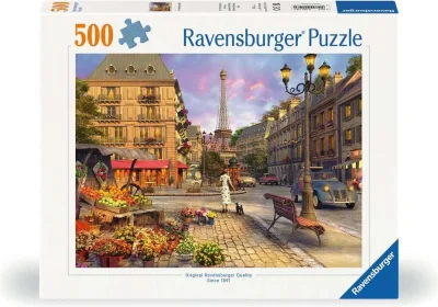 Puzzle Ravensburger 500 dílků Procházka Paříží