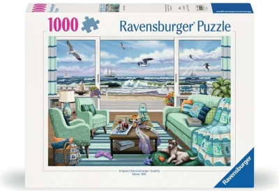 Puzzle Ravensburger 1000 dílků Útěk na pláž