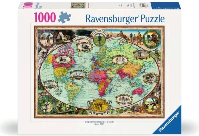 Puzzle Ravensburger 1000 dielikov Na bicykli okolo sveta