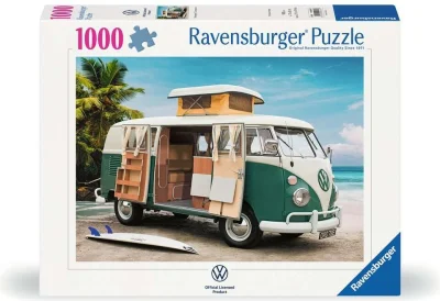 Puzzle Ravensburger 1000 dílků Obytný vůz Volkswagen T1