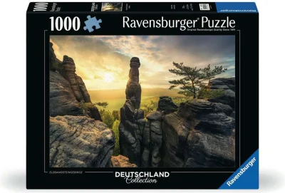 Puzzle Ravensburger 1000 dílků Labské pískovce za rozbřesku
