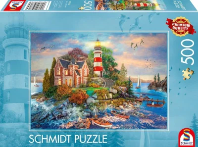 Puzzle Schmidt 500 dílků Maják na skále