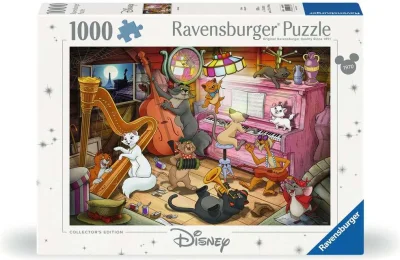 Puzzle Ravensburger 1000 dílků Disney Aristokočky (1970)