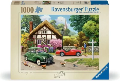 Puzzle Ravensburger 1000 dílků Projížďka venkovskou krajinou