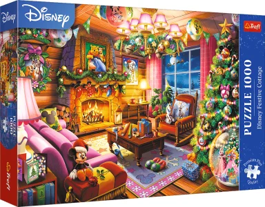 Puzzle Trefl 1000 dílků Disneyho sváteční chaloupka