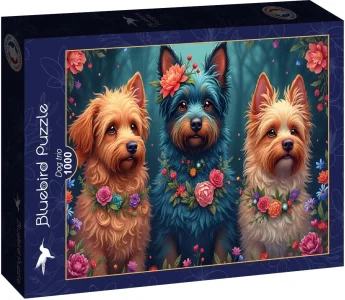 Puzzle BLUEBIRD 1000 dielikov Psie trio