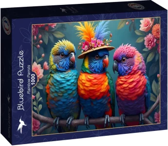 Puzzle BLUEBIRD 1000 dielikov Dúhoví papagáje