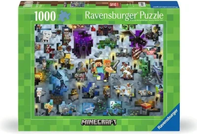 Puzzle Ravensburger 1000 dielikov Minecraft Mobs