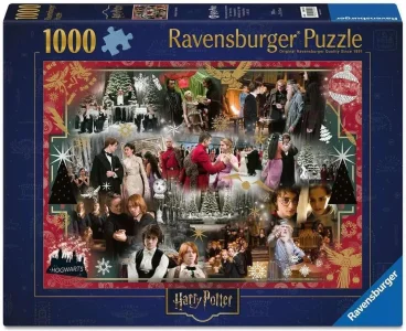 Puzzle Ravensburger 1000 dílků Harry Potter: Vánoce v Bradavicích