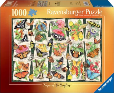Puzzle Ravensburger 1000 dílků Tropičtí motýli