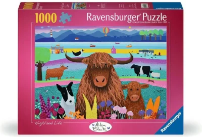 Puzzle Ravensburger 1000 dílků Život na vysočině