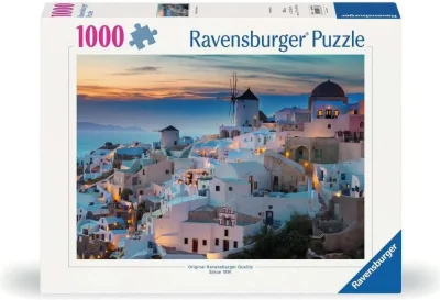 Puzzle Ravensburger 1000 dielikov Večer v Santorini, Grécko