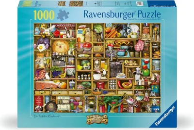 Puzzle Ravensburger 1000 dílků Curious Cupboards č. 1 - Kuchyňský kredenc