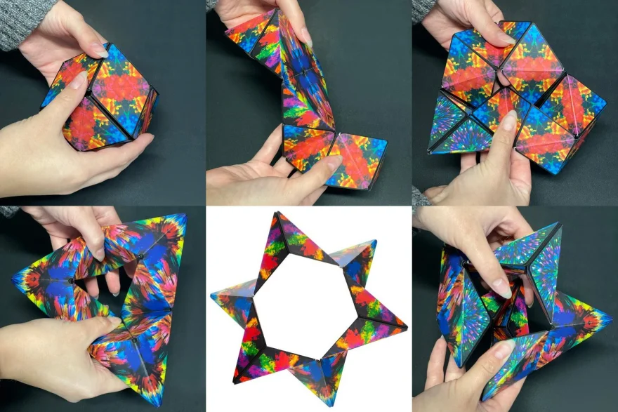 Hlavolam Magic Cube Magnetická kocka Magic cube: Farebná explózia