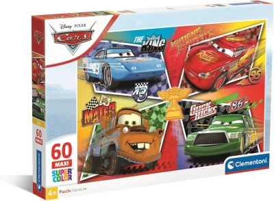 Puzzle pro děti Clementoni 60 dílků MAXI Auta (Cars)