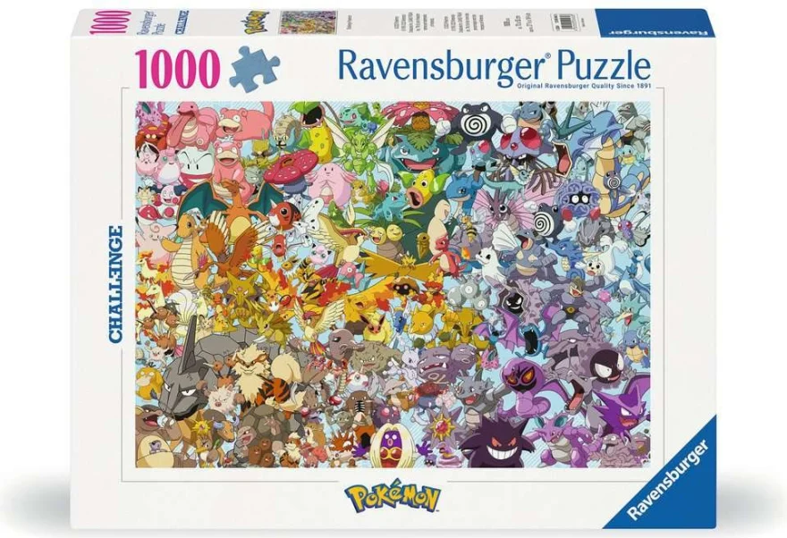 Puzzle Ravensburger 1000 dielikov Challenge: Pokémon