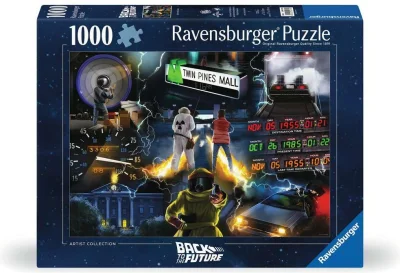 Puzzle Ravensburger 1000 dílků Návrat do budoucnosti