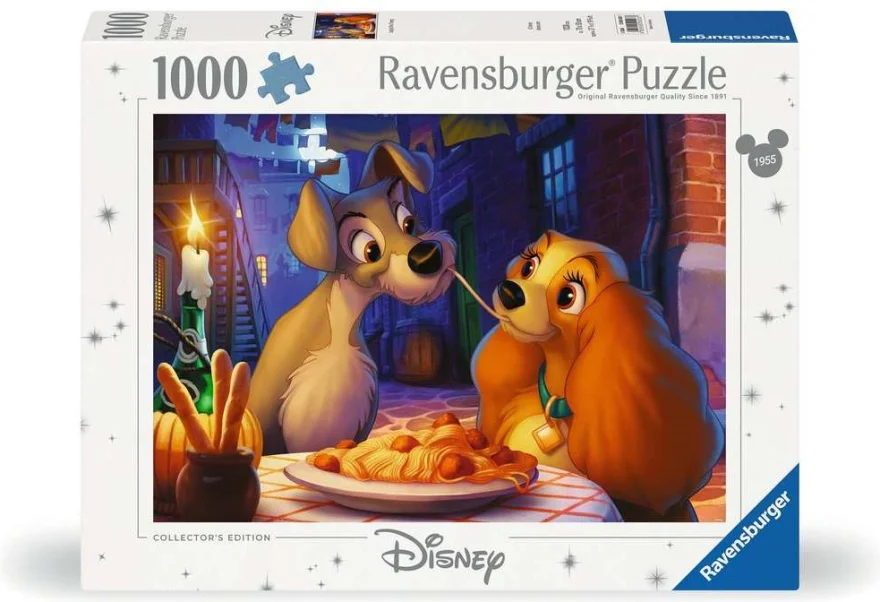 Puzzle Ravensburger 1000 dielikov Disney: Lady a Tramp